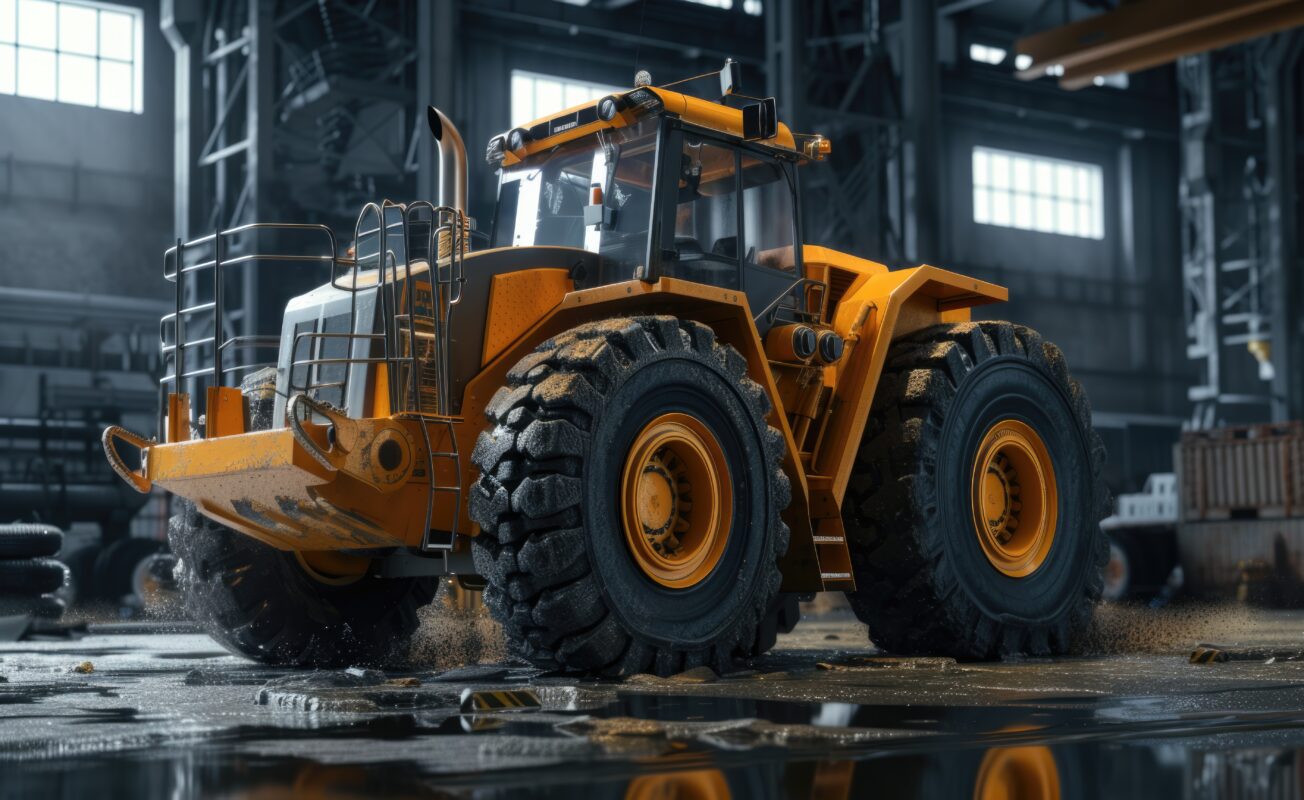 Fornnax OTR tyre recycling equipment in action